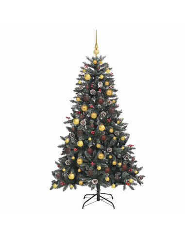 Albero di Natale artificiale con 300 LED Verde 180 cm