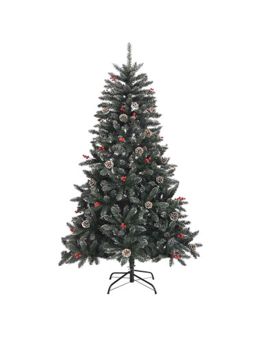 Albero di Natale artificiale con 300 LED Verde 180 cm