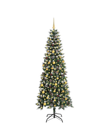 Albero di Natale artificiale con 300 LED Verde 210 cm
