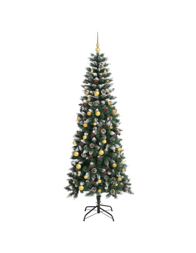 Albero di Natale artificiale con 300 LED Verde 210 cm