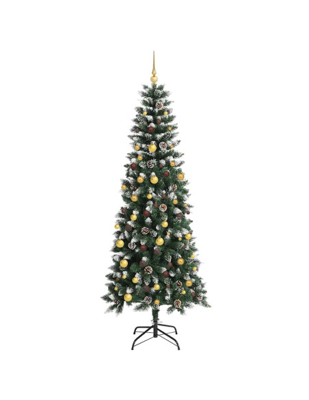 Albero di Natale artificiale con 300 LED Verde 210 cm