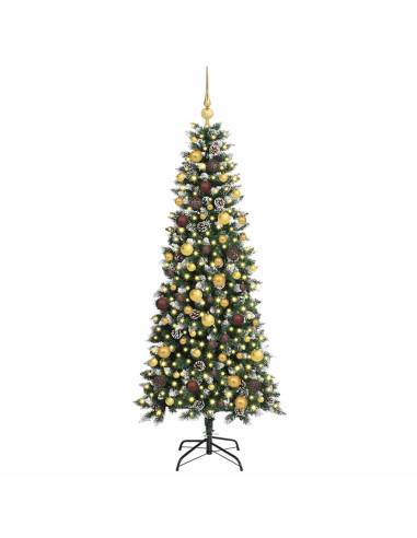 Albero di Natale artificiale con 300 LED Verde 180 cm