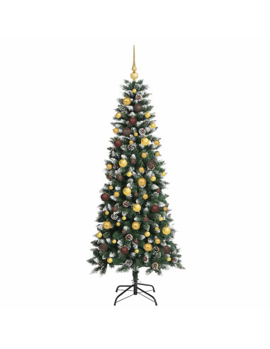Albero di Natale artificiale con 300 LED Verde 180 cm