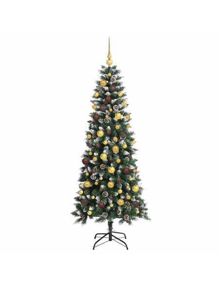 Albero di Natale artificiale con 300 LED Verde 180 cm