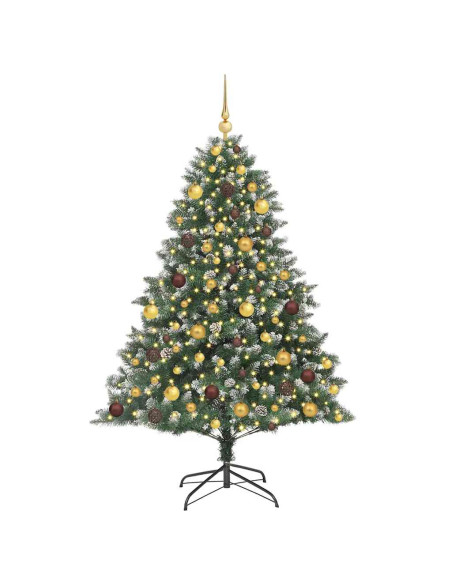 Albero di Natale artificiale con 300 LED Verde 180 cm