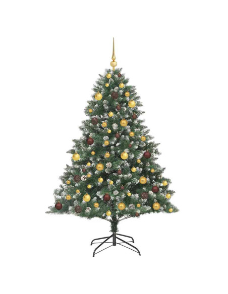 Albero di Natale artificiale con 300 LED Verde 180 cm