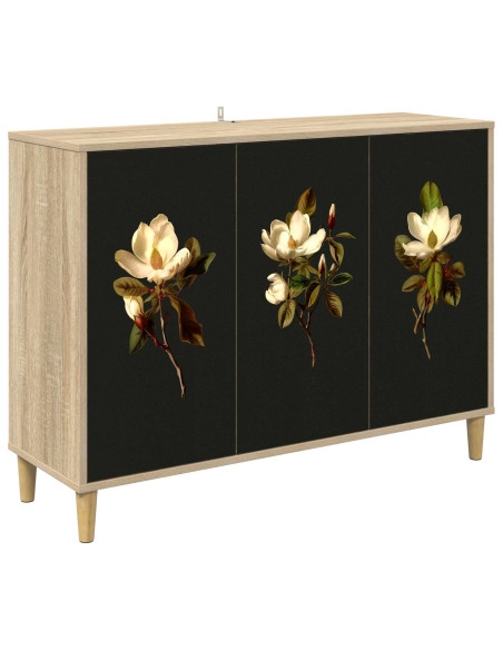 Credenza BREMEN Sonoma 102 x 33 x 75 cm Legno ingegnerizzato