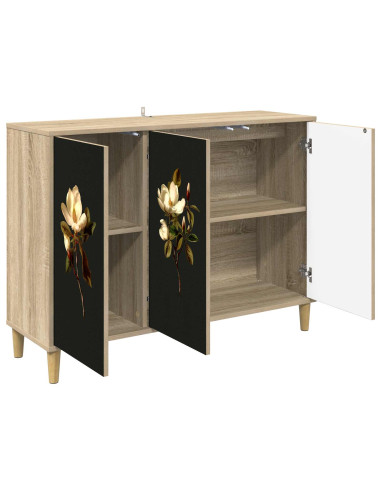 Credenza BREMEN Sonoma 102 x 33 x 75 cm Legno ingegnerizzato