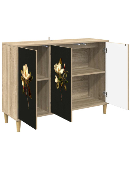 Credenza BREMEN Sonoma 102 x 33 x 75 cm Legno ingegnerizzato