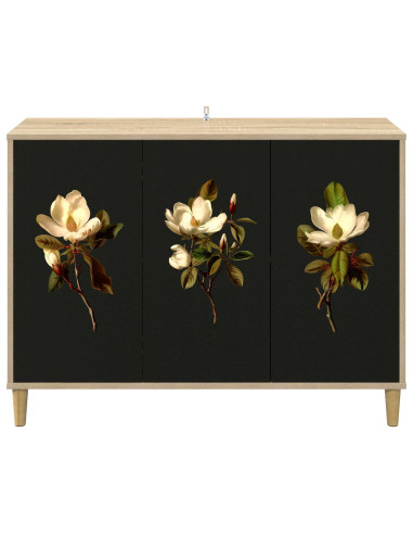 Credenza BREMEN Sonoma 102 x 33 x 75 cm Legno ingegnerizzato