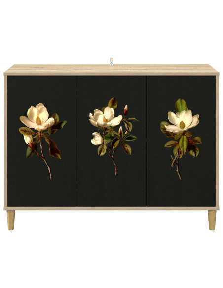 Credenza BREMEN Sonoma 102 x 33 x 75 cm Legno ingegnerizzato
