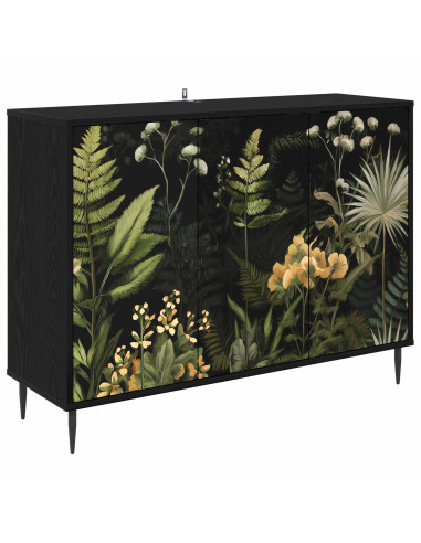 Credenza RHENEN Rovere Nero 102 x 33 x 76 cm