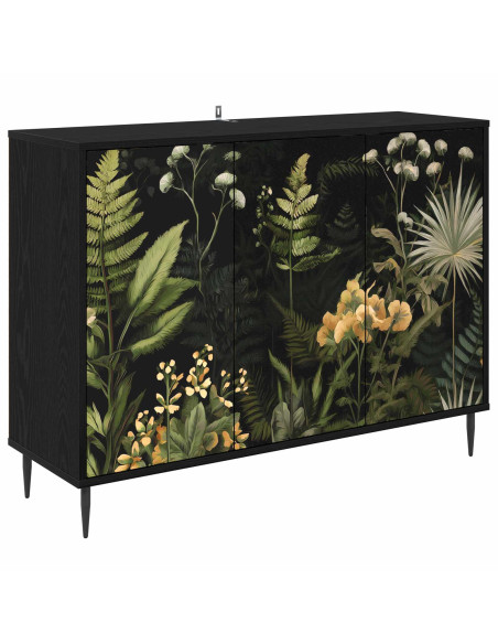 Credenza RHENEN Rovere Nero 102 x 33 x 76 cm