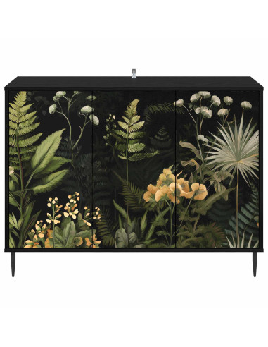 Credenza RHENEN Rovere Nero 102 x 33 x 76 cm