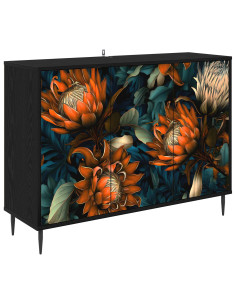 Credenza LOCHEM Rovere Nero 102 x 33 x 76 cm 2