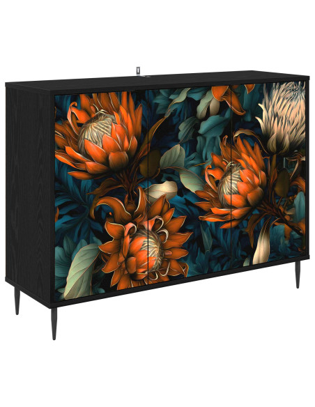 Credenza LOCHEM Rovere Nero 102 x 33 x 76 cm