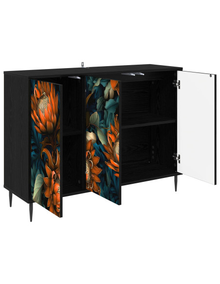 Credenza LOCHEM Rovere Nero 102 x 33 x 76 cm