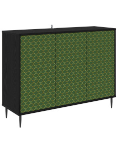 Credenza GELEEN Rovere Nero 102 x 33 x 76 cm 2