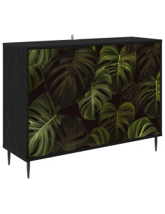Credenza ELBURG Rovere Nero 102 x 33 x 76 cm 2