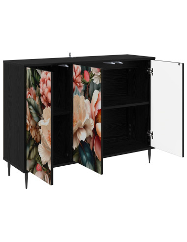 Credenza BORNE Rovere Nero 102 x 33 x 76 cm