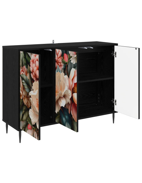 Credenza BORNE Rovere Nero 102 x 33 x 76 cm