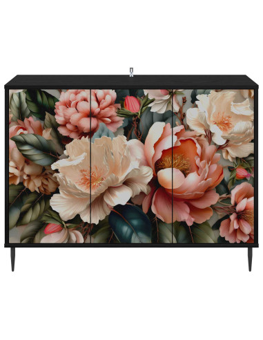 Credenza BORNE Rovere Nero 102 x 33 x 76 cm