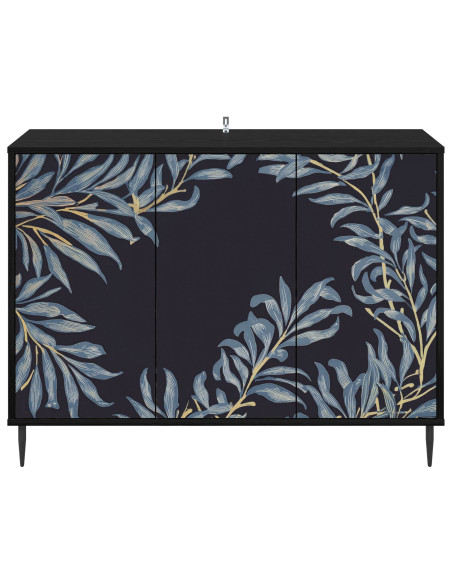 Credenza DOKKUM Rovere Nero 102 x 33 x 76 cm
