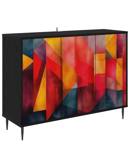 Credenza HEESCH Rovere Nero 102 x 33 x 76 cm