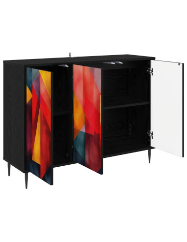Credenza HEESCH Rovere Nero 102 x 33 x 76 cm