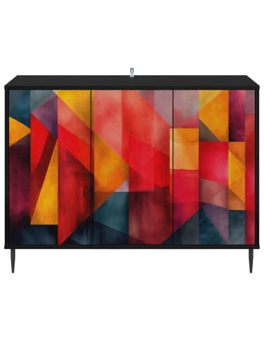 Credenza HEESCH Rovere Nero 102 x 33 x 76 cm