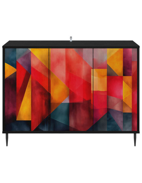 Credenza HEESCH Rovere Nero 102 x 33 x 76 cm