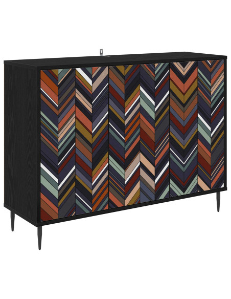 Credenza OMMEN Rovere Nero 102 x 33 x 76 cm