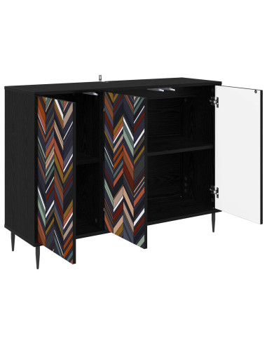 Credenza OMMEN Rovere Nero 102 x 33 x 76 cm