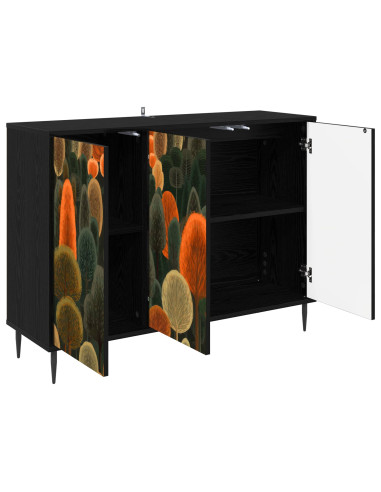 Credenza ZAANDAM Rovere Nero 102 x 33 x 76 cm