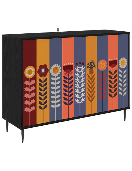 Credenza ESSEN Rovere Nero 102 x 33 x 76 cm