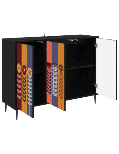 Credenza ESSEN Rovere Nero 102 x 33 x 76 cm