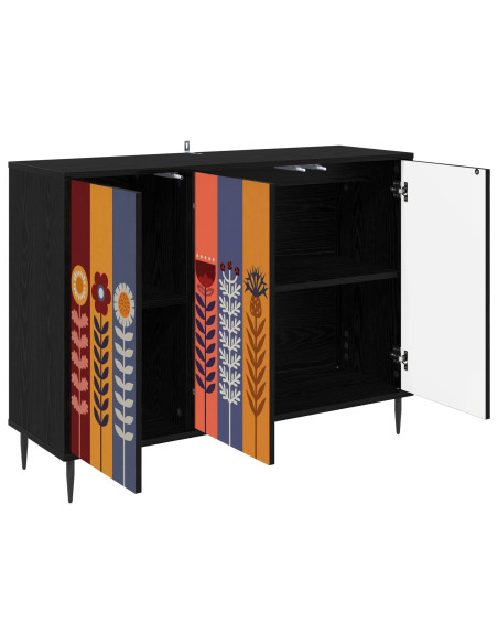 Credenza ESSEN Rovere Nero 102 x 33 x 76 cm