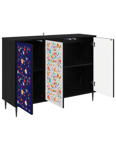 Credenza MAINZ Rovere Nero 102 x 33 x 76 cm