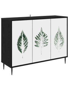 Credenza HANAU Rovere Nero 102 x 33 x 76 cm 2