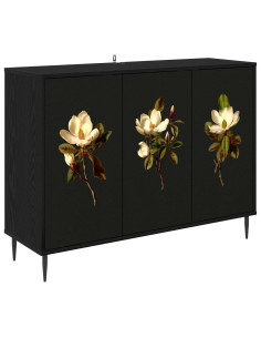 Credenza BREMEN Rovere Nero 102 x 33 x 76 cm 2