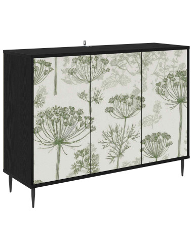 Credenza GOTHA Rovere Nero 102 x 33 x 76 cm