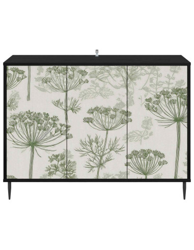 Credenza GOTHA Rovere Nero 102 x 33 x 76 cm