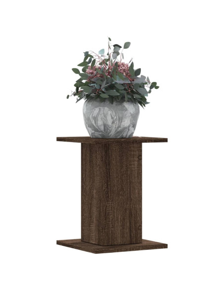 Supporti per Piante 2 pz Rovere Marrone 30x30x40 cm Truciolato