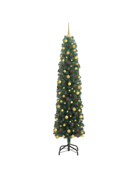 Albero di Natale artificiale con 300 LED Verde 180 cm
