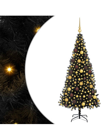 Albero di Natale Nero 180 cm PVC