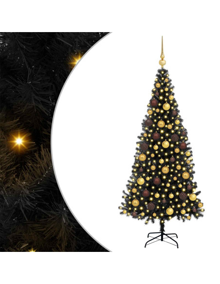 Albero di Natale Nero 180 cm PVC