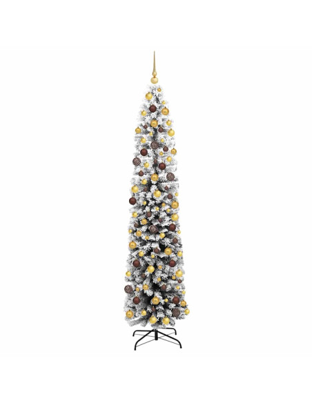 Albero di Natale artificiale con 300 LED Verde 180 cm