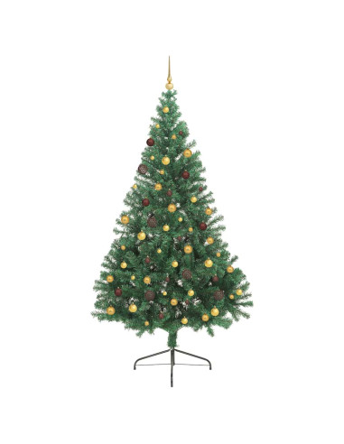 Albero di Natale artificiale con luci integrate Verde 240 cm