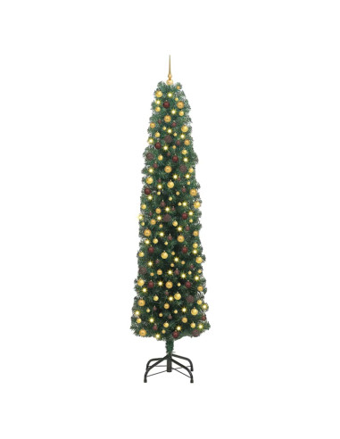 Albero di Natale artificiale con 300 LED Verde 240 cm