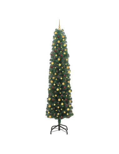 Albero di Natale artificiale con 300 LED Verde 240 cm
